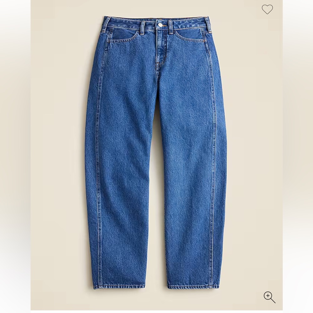 J.Crew Barrel Leg Jean, Elaine Wash